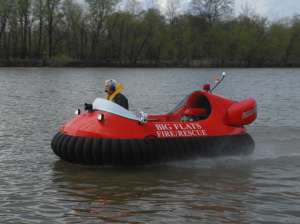 Neoteric Hovercraft testing Big Flats Fire Rescue