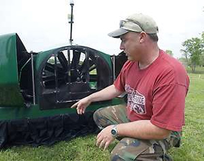 Lawrence County police officer hovercraft pilot