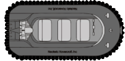 Hovertrek Deluxe, Fully Assembled Inline Seat For Four