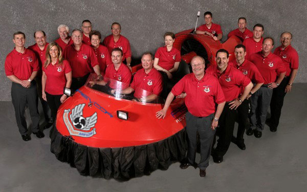 Revcor Team building hovercraft
