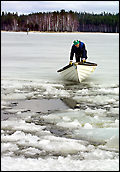 Lake Saimaa thin ice